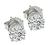 GIA Certified Round Cut Diamond 14k White Gold Studs Earrings