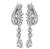 7.58cttw Pear Baguette Marquise and Round Cut Diamond 18k White Gold Dangling Earrings