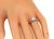 Modified Cushion Cut Diamond Platinum Engagement Ring