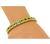 Square Cut Multi Color Gemstone 14k Yellow Gold Bracelet and Necklace Set