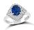 Estate 1.25ct Ceylon Sapphire 0.58ct Diamond Ring