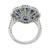 18k White Gold Diamond Sapphire Ring