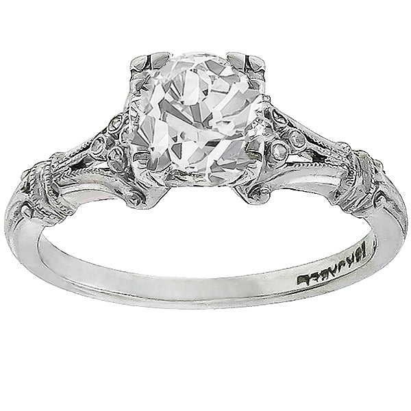 0.50ct Round-Cut Diamond White Gold Ring