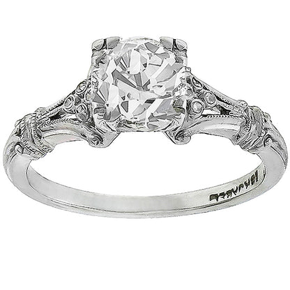 0.50ct Round-Cut Diamond White Gold Ring