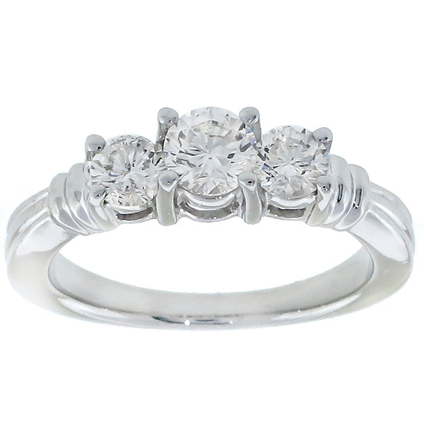 0.80ct Total Diamond Engagement Ring