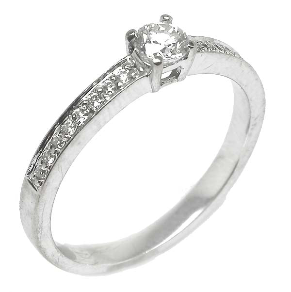 0.20ct Diamond 14k White Gold Engagement Ring