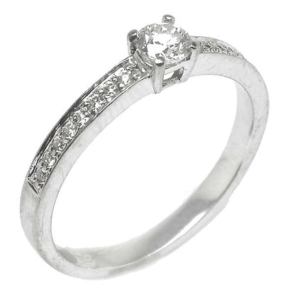 0.20ct Diamond 14k White Gold Engagement Ring
