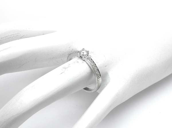 0.20ct Diamond 14k White Gold Engagement Ring