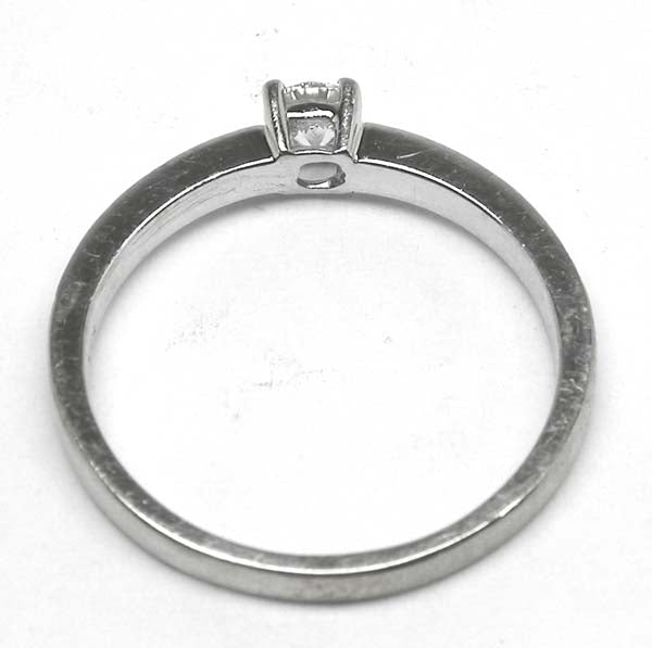 0.20ct Diamond 14k White Gold Engagement Ring