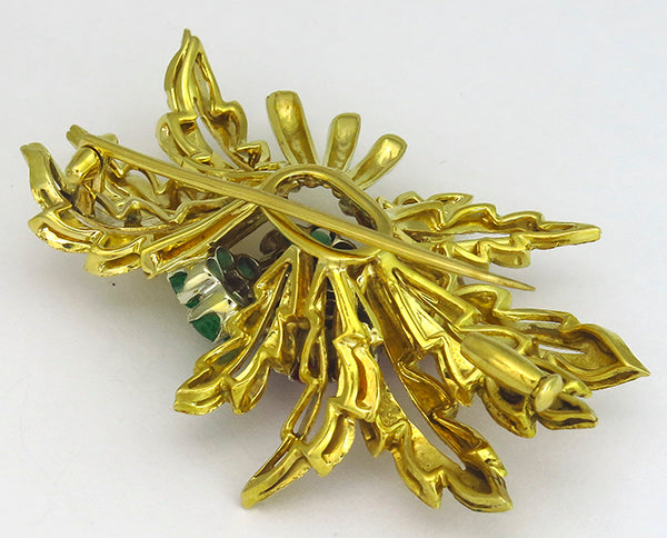 0.25ct Diamond 1.00ct Ruby 0.90ct Emerald Pin