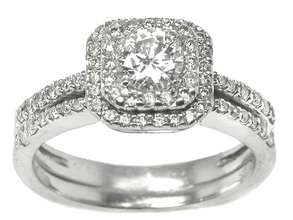 0.40ct Diamond 14k White Gold Engagement Ring