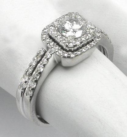 0.40ct Diamond 14k White Gold Engagement Ring