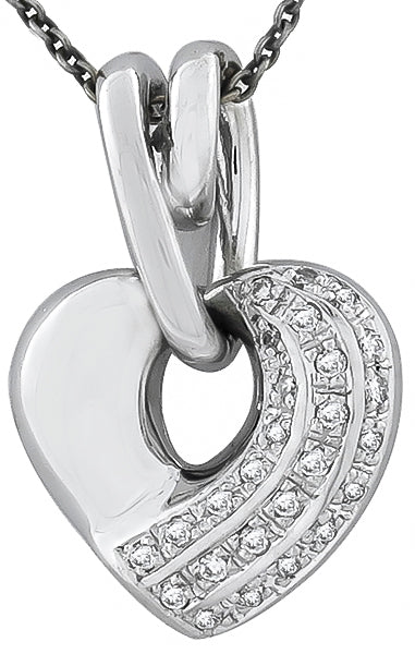 0.40ct Diamond Heart Pendant