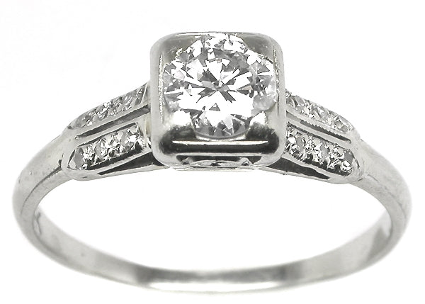 0.45ct Round Diamond 14k Gold Engagement Ring