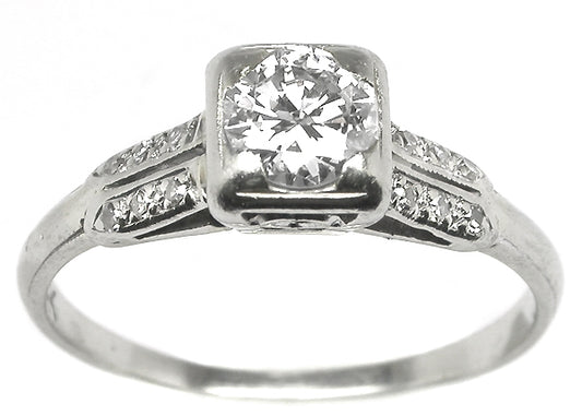 0.45ct Round Diamond 14k Gold Engagement Ring