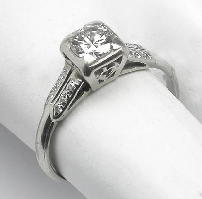 0.45ct Round Diamond 14k Gold Engagement Ring