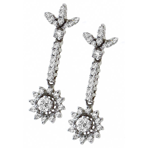 0.50ct Center Diamond Gold Earrings