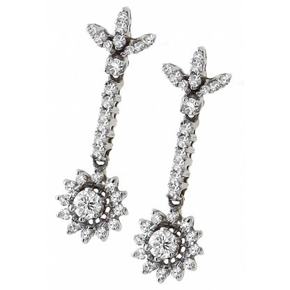 0.50ct Center Diamond Gold Earrings