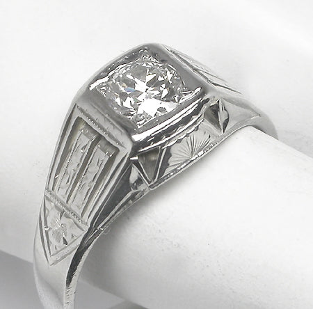 0.50ct  Diamond 18k Gold Men's Ring