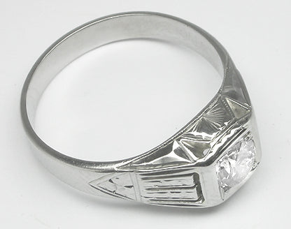 0.50ct  Diamond 18k Gold Men's Ring