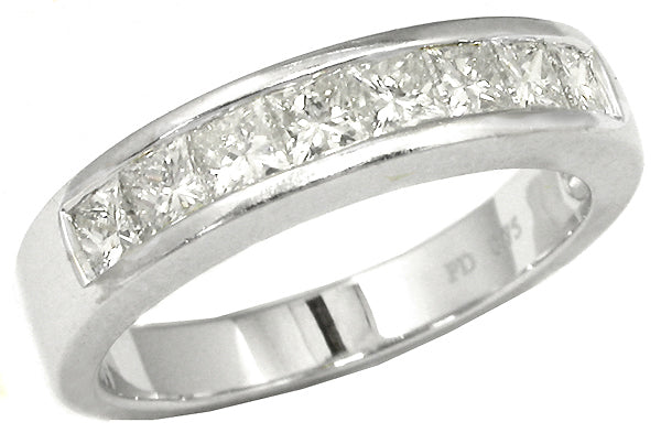 0.50ct Diamond 18k White Gold Wedding Band