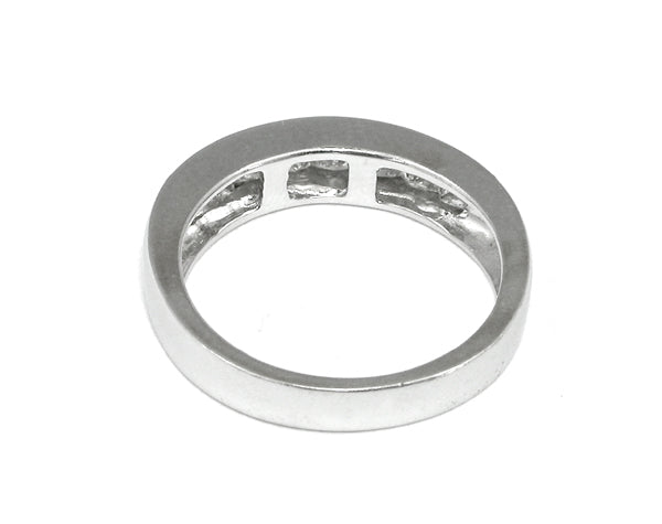 0.50ct Diamond 18k White Gold Wedding Band
