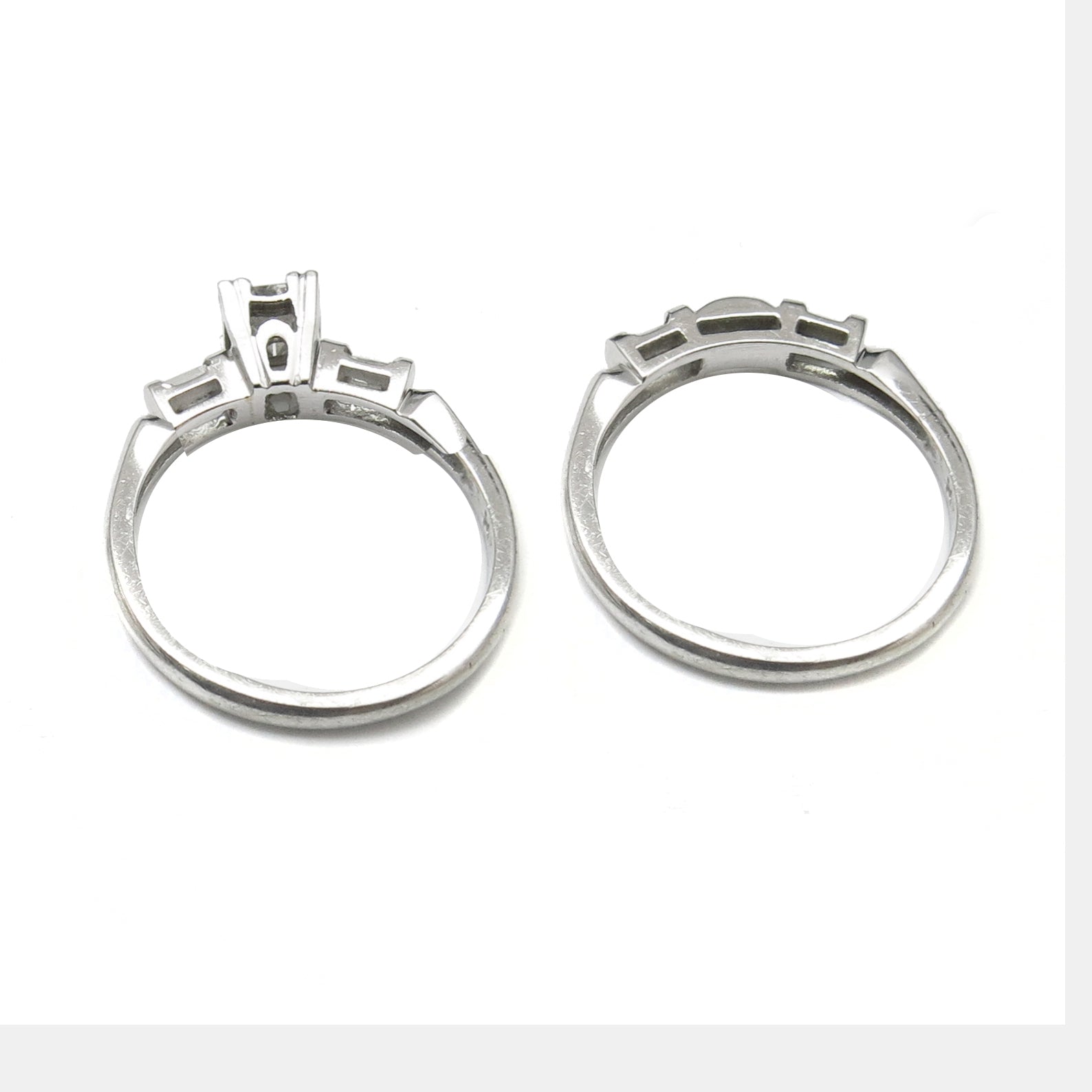 0.50ct  Diamond  Gold Engagement Ring & Wedding Band Set