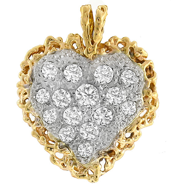0.50ct Diamond Heart Pendant