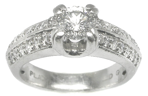 0.50ct Magma Cut Diamond Platinum Engagement Ring