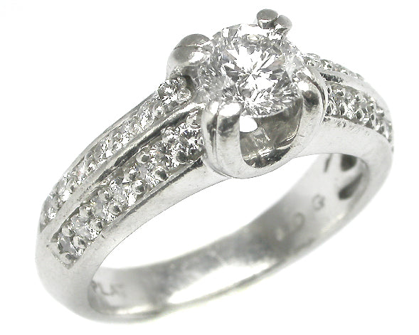 0.50ct Magma Cut Diamond Platinum Engagement Ring