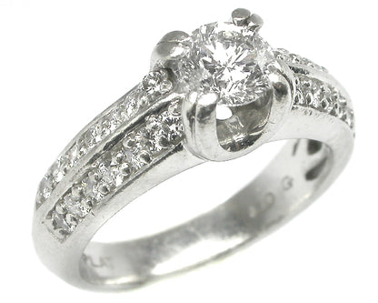 0.50ct Magma Cut Diamond Platinum Engagement Ring