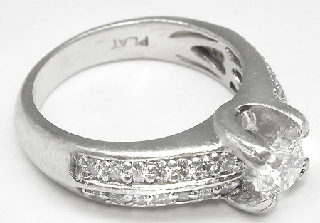 0.50ct Magma Cut Diamond Platinum Engagement Ring