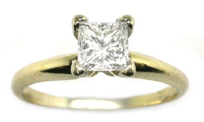 0.50ct Princess Cut Solitaire Engagement Ring