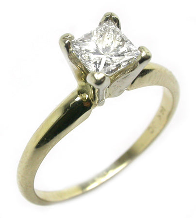 0.50ct Princess Cut Solitaire Engagement Ring
