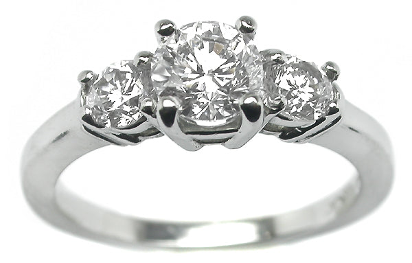 0.50ct Round Cut Diamond Platinum Engagement Ring