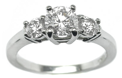 0.50ct Round Cut Diamond Platinum Engagement Ring