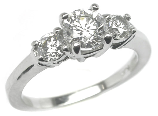 0.50ct Round Cut Diamond Platinum Engagement Ring