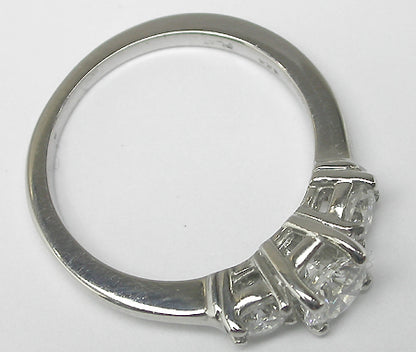 0.50ct Round Cut Diamond Platinum Engagement Ring