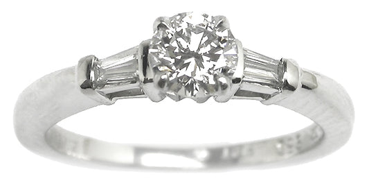 0.51ct Diamond Platinum Engagement Ring