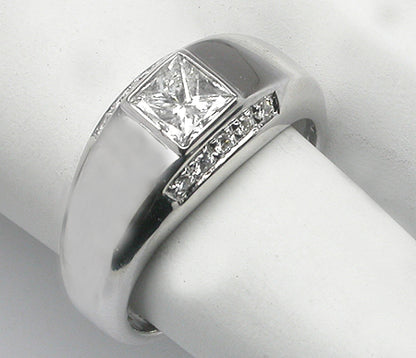 0.52ct Princess Cut Diamond 18k Gold Engagement  Ring