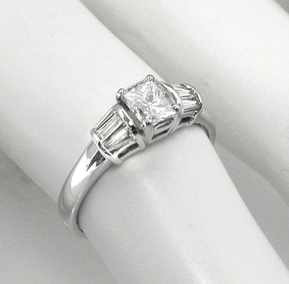 0.52ct Radiant Diamond  Engagement Ring