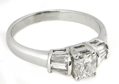 0.52ct Radiant Diamond  Engagement Ring