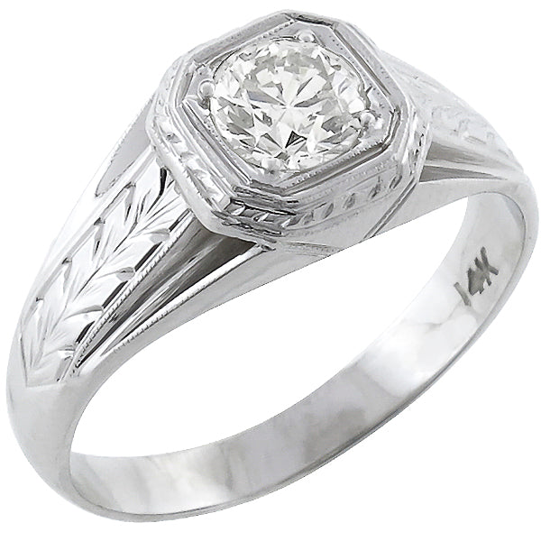 0.58ct Diamond Gold Men's Ring