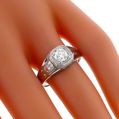 0.58ct Diamond Gold Men's Ring