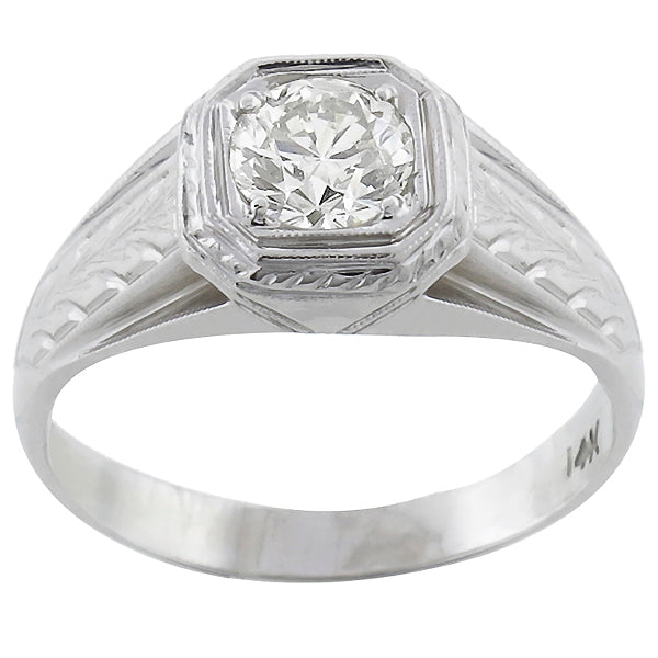 0.58ct Diamond Gold Men's Ring