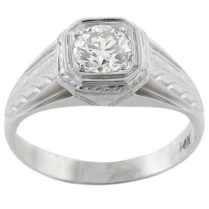0.58ct Diamond Gold Men's Ring