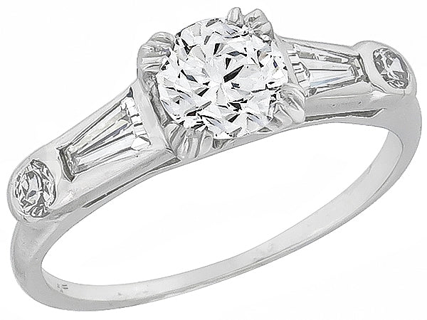 0.59ct Diamond Vintage Engagement Ring