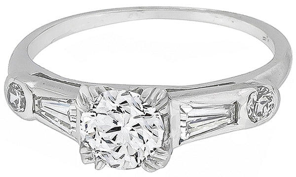 0.59ct Diamond Vintage Engagement Ring