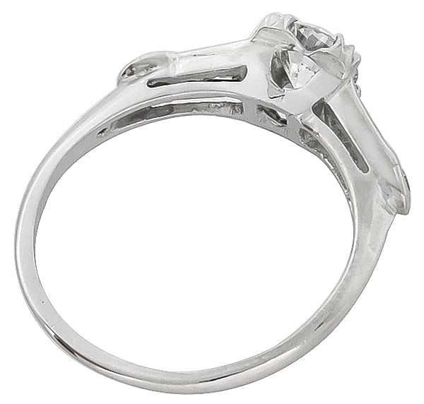 0.59ct Diamond Vintage Engagement Ring