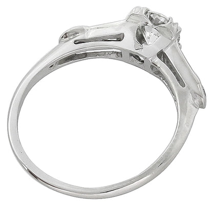 0.59ct Diamond Vintage Engagement Ring